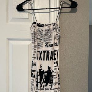 Mini Newspaper Dress